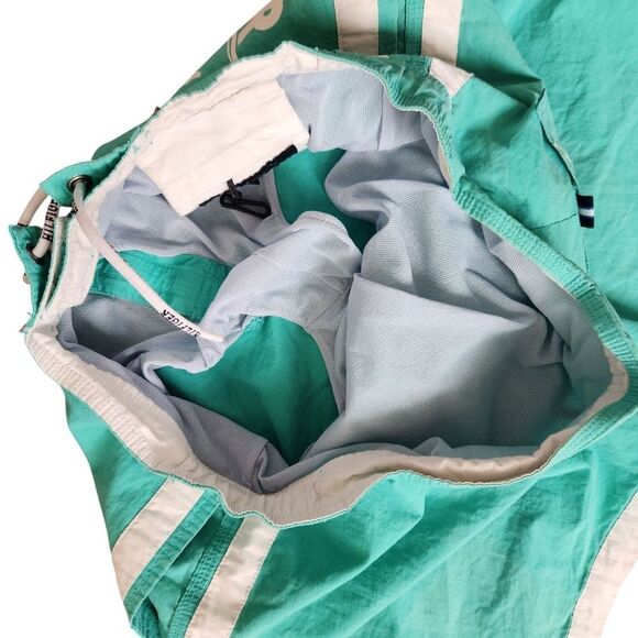 Tommy Hilfiger Swim Trunks Shorts Mens M Vintage Surfing Champion Spellout Blue - Picture 6 of 8